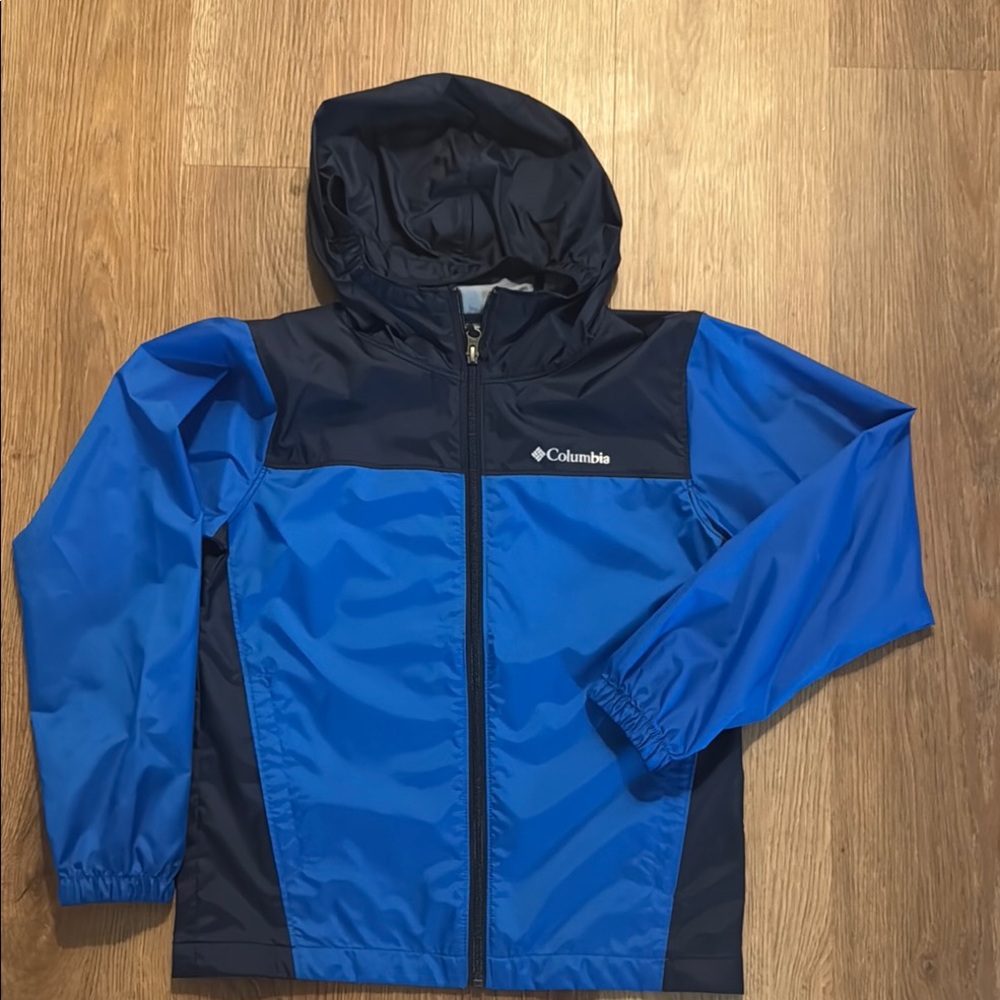 Columbia Blue and Black Hooded Jacket